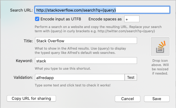 alfred-stack-custom-setting